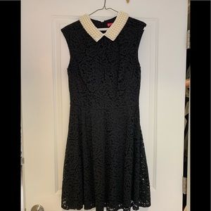Betsey Johnson lace & pearl party dress, size 8